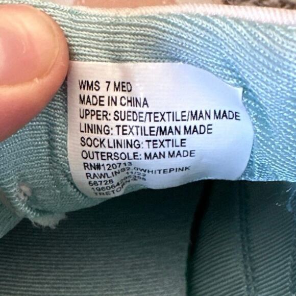 Women’s Tretorn x Free People Blush Blue Retro Sneakers Size 7 - Picture 8 of 9